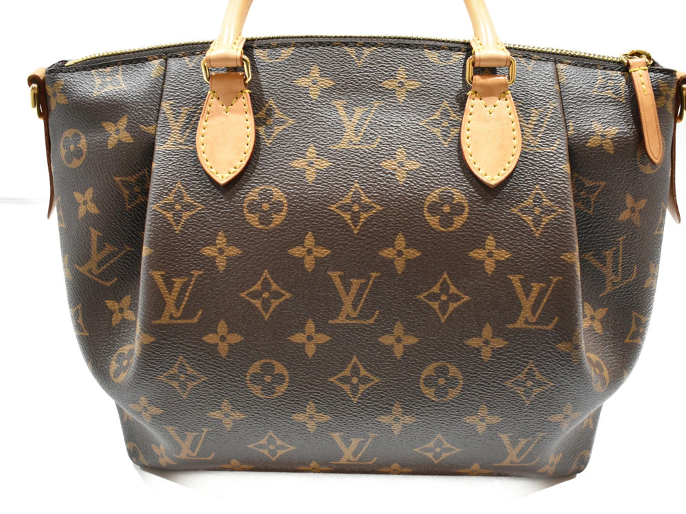 Louis Vuitton Turenne Monogram Handbag Canvas Crossbody Bag Brown